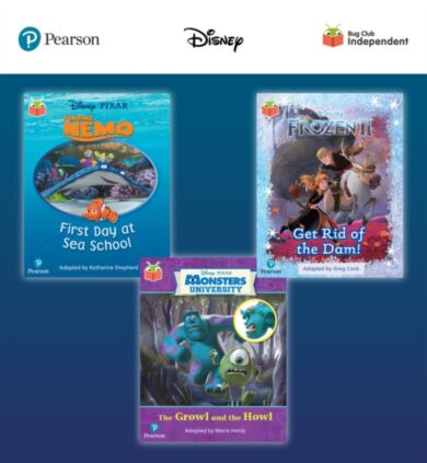 Pearson Bug Club Disney Reception Pack A, including decodable phonics readers for phases 1 to 3; Fin