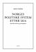 Norges politiske system etter 1814