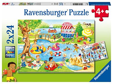 Puslespill 2X24 Innsjøen Ravensburger