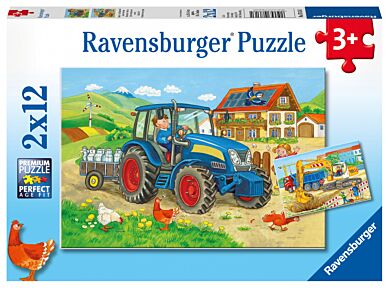 Puslespill 2X12 På Bondegården Ravensburger