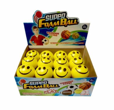 Fidget myk stressball smiley 7cm