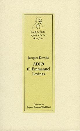 Adjø til Emmanuel Levinas