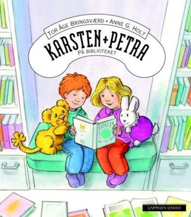 Karsten og Petra på biblioteket