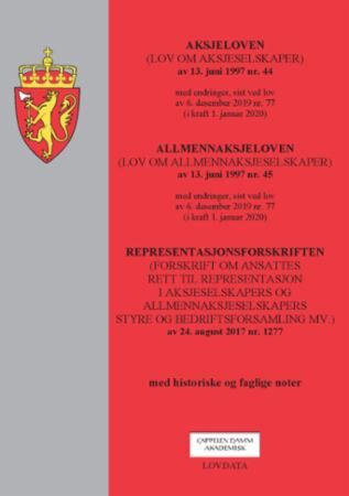 Aksjeloven ; Allmennaksjeloven : (lov om allmennaksjeselskaper) av 13. juni 1997 nr.45 : med endring