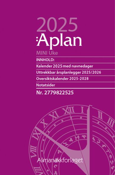 Kalender 2025 Aplan Mini Uke Årssett