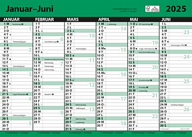 Kalender 2025 7.Sans Kontor Enkel A3 Lin