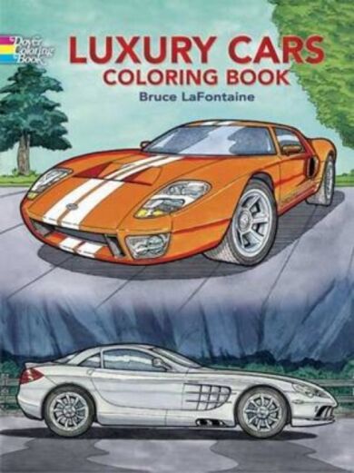 Luxury Cars Coloring Book