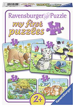 Puslespill 2,4,6,8 My First Puzzle Husdyr Ravensbu