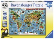 Puslespill 300 Verdenskart Ravensburger