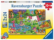 Puslespill 2x24 Magisk Skog Ravensburger