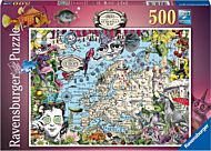 Puslespill 500 Quirky Sirkus Europakart Ravensburg
