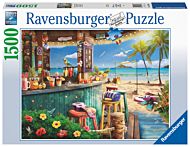 Puslespill 1500 Strand Bar Ravensburger