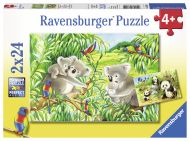 Puslespill 2X24 Koalaer Og Pandaer Ravensburger