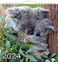 Kalender 2024 søte dyr mini A16