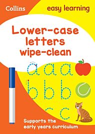 Lower Case Letters Age 3-5 Wipe Clean Activity Book