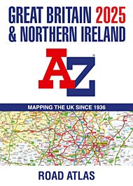 Great Britain & Northern Ireland A-Z Road Atlas 2025 (A3 Paperback)