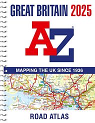 Great Britain A-Z Road Atlas 2025 (A4 Spiral)