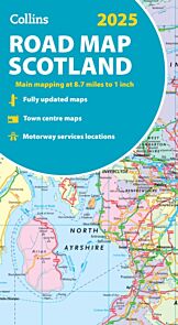 2025 Collins Road Map of Scotland