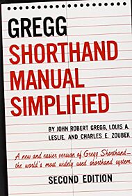 The GREGG Shorthand Manual Simplified