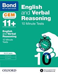 Bond 11+: English & Verbal Reasoning: CEM 10 Minute Tests: Ready for the 2024 exam