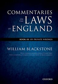 The Oxford Edition of Blackstone's: Commentaries on the Laws of England