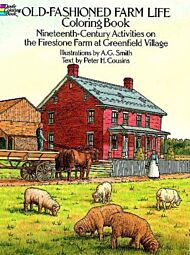 Old-Fashioned Farm Life Colouring Book