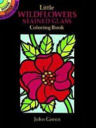 Little Wildflowers Stained Glass Colouring Book