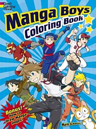 Manga Boys Coloring Book