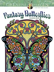 Creative Haven Fantasy Butterflies Coloring Book