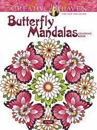 Creative Haven Butterfly Mandalas Coloring Book