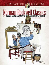 Creative Haven Norman Rockwell's Saturday Evening Post Classics Coloring Book