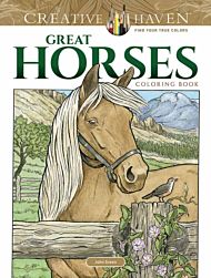 Creative Haven Great Horses Coloring Book