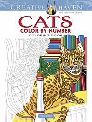 Creative Haven Cats Color by Number Coloring Book