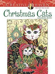 Creative Haven Christmas Cats Coloring Book