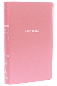 NKJV, Gift and Award Bible, Leather-Look, Pink, Red Letter, Comfort Print