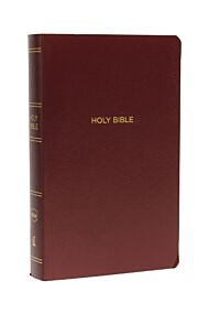 NKJV, Gift and Award Bible, Leather-Look, Burgundy, Red Letter, Comfort Print