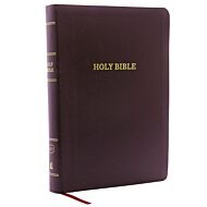 KJV Holy Bible, Giant Print Center-Column Reference Bible, Burgundy Bonded Leather, 53,000 Cross Ref