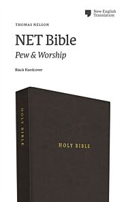 NET Bible, Pew and Worship, Hardcover, Black, Comfort Print