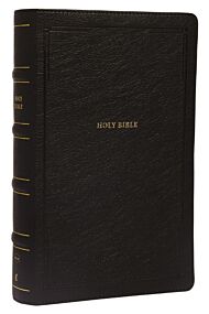 NKJV, End-of-Verse Reference Bible, Personal Size Large Print, Leathersoft, Black, Thumb Indexed, Re