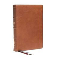 NKJV, End-of-Verse Reference Bible, Personal Size Large Print, Premium Goatskin Leather, Brown, Prem