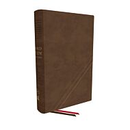 KJV, Word Study Reference Bible, Leathersoft, Brown, Red Letter, Comfort Print