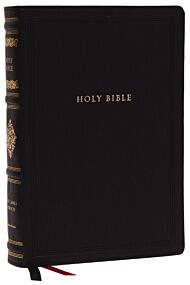 KJV, Wide-Margin Reference Bible, Sovereign Collection, Leathersoft, Black, Red Letter, Comfort Prin