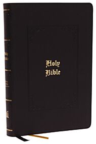 KJV Holy Bible Large Print Center-Column Reference Bible, Black Leathersoft, 53,000 Cross References