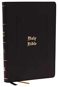 KJV Holy Bible Large Print Center-Column Reference Bible, Black Leathersoft with Thumb Indexing, 53,