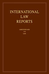 International Law Reports: Volume 188