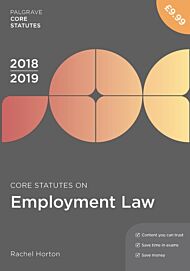 Core Statutes on Employment Law 2018-19