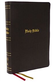 KJV Holy Bible, Super Giant Print Reference Bible, Brown, Bonded Leather, 43,000 Cross References, R