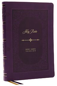 KJV Bible, Giant Print Thinline Bible, Vintage Series, Leathersoft, Purple, Red Letter, Comfort Prin