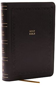 KJV Holy Bible, Compact Reference Bible, Leathersoft, Black, 43,000 Cross-References, Red Letter, Co