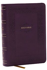 KJV Holy Bible, Compact Reference Bible, Leathersoft, Purple, 43,000 Cross-References, Red Letter, C